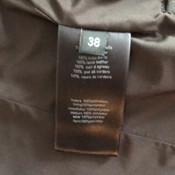 Armani leather jacket. - Picture 3 of 5